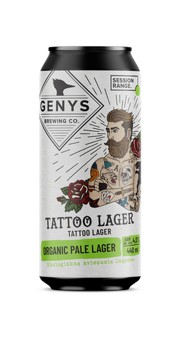 12 pcs. case Organic Tattoo Lager