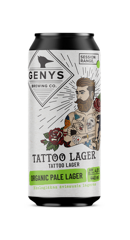 6 vnt. pakuotė Organic Tattoo Lager